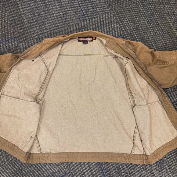 Phat Farm Sport Utility Garments Zip Up Jacket Mens XL Beige Camo Pocket - Picture 3 of 10